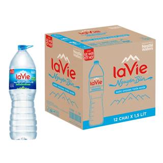 Thùng 12 chai nước khoáng LaVie 1.5 lít Giá sỉ