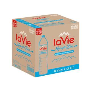Thùng 12 chai nước khoáng LaVie 1.5 lít Giá sỉ