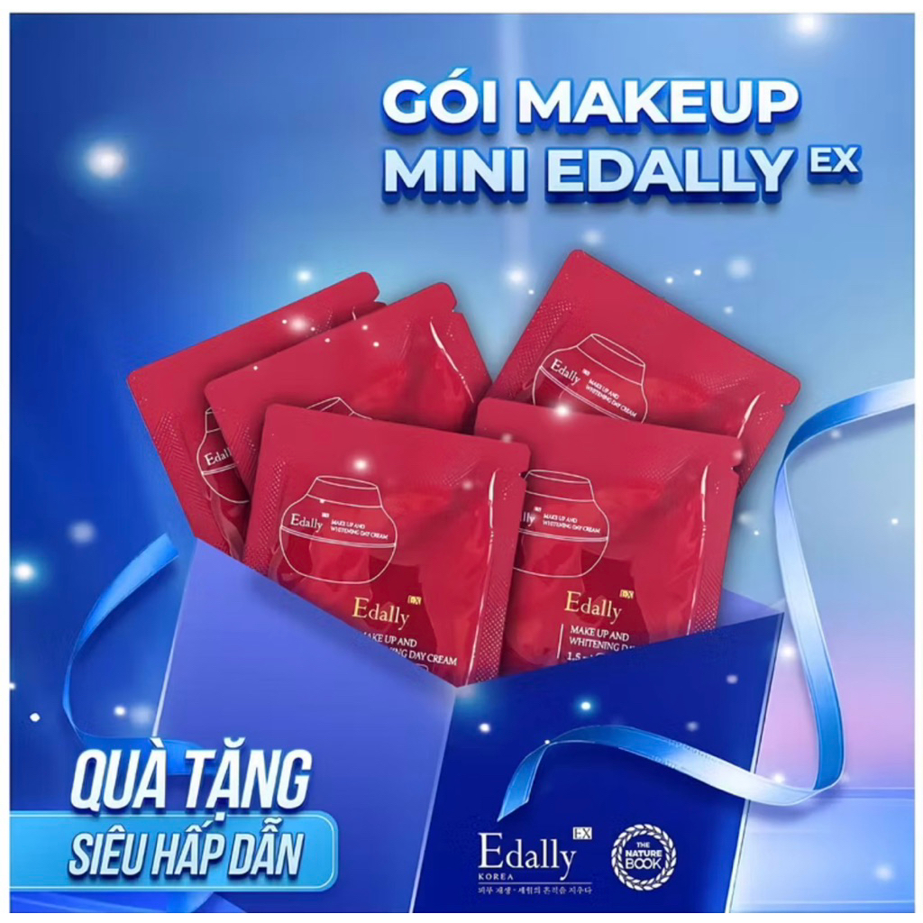 Quà Tặng Sữa Rửa Mặt Sạch Sâu Edally Ex Perfect Cleansing Foam Hàn Quốc, Tuýp 10ml tặng kèm gói makeup