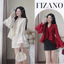Set Váy Nữ Áo Kiểu Tay Bồng Phối Chân Váy Chấm Bi - Bộ Đồ Nữ Tiểu Thư Sang Chảnh HCOM27095