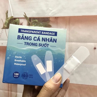 Băng cá nhân trong suốt Liworldco (72 x 19mm) (Hộp 100 miếng)