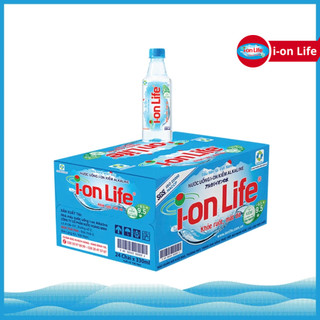 Thùng 24 Chai Nước Uống ION Kiềm Đóng Chai ION Life 330ml - Khỏe ruột Mát gan Hỗ trợ tiêu hoá, Trung hoà axit dư thừa