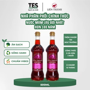 Combo 2 chai Nước mắm Liên Thành Nhãn Ngọc 40 độ đạm 500ml chai thủy tinh giá ưu đãi