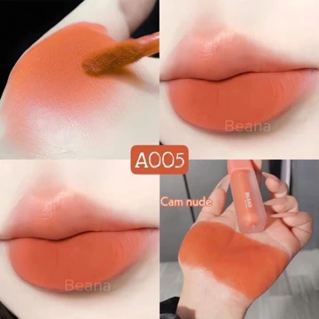 Son cam nude son cam sữa, son beana chính hãng son tone cam, son mềm mịn son lì không chì