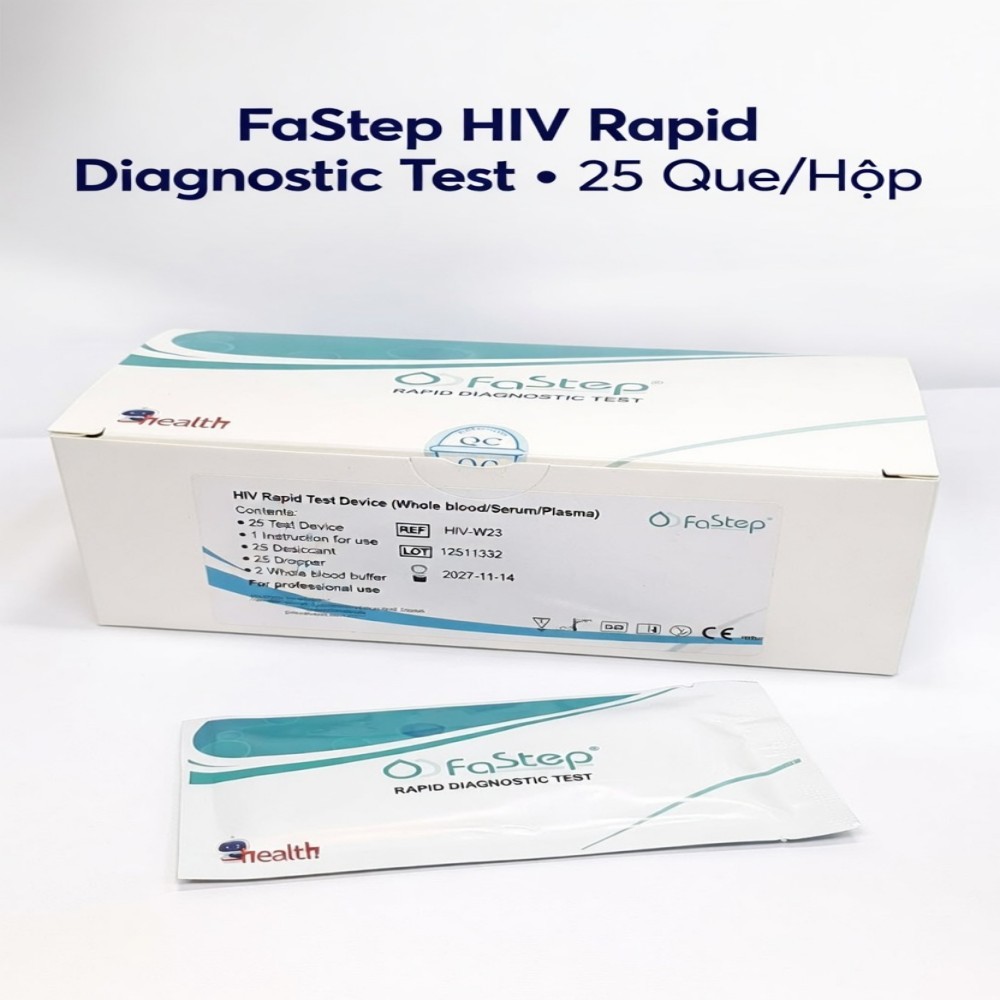 Que Thử HIV FaStep&MaiWieel Mỹ Tại Nhà 15 Phút Chính Xác 99.9% Giao Kín Đáo Che Tên