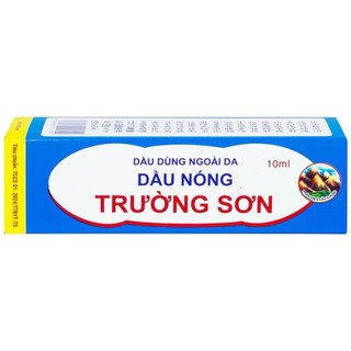 Dầu gió nóng Trường Sơn 10ml giúp giảm đau nhức, sổ mũi, chóng mặt, say tàu xe
