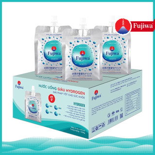 Hộp 12 Túi Nước Uống ION Kiềm Giàu Hydrogen Cao Cấp Fujiwa Dạng Túi Bạc 270ml - Detox nhanh Chống Oxy hoá mạnh
