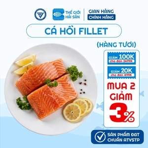 300g Cá hồi fillet nhập khẩu Nauy Thế Giới Hải Sản cá hồi ăn sashimi sushi áp chảo cho bé