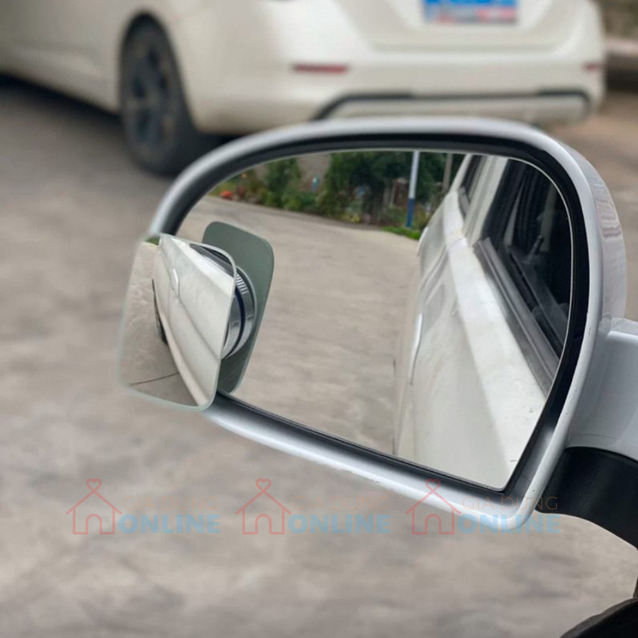 Gương kính phụ xóa điểm mù cho oto, xe máy xe điện lắp đặt hút kính không cần dán keo