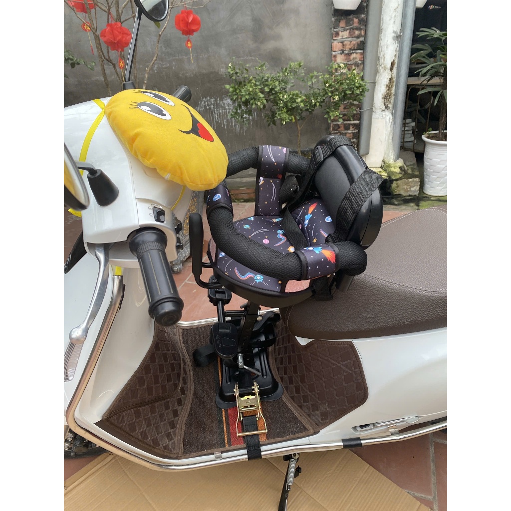 Đệm Gối Đi Xe Máy Chống Va Đập Cho Bé Chất Liệu Bông Dày Mịn, Thoải Mái, Bảo Vệ Đầu Trẻ