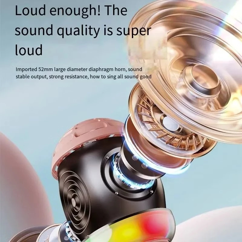Micro karaoke với loa | Bluetooth 5.3 | Pin tích hợp | USB Type-C | Micro (Mic Kanak - Kanak) dành cho ngoài trời và gia