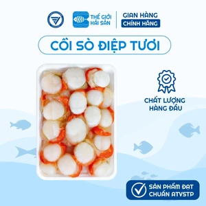 Còi sò điệp tươi Thế Giới Hải Sản, cấp đông công nghệ IQF nên giữ được độ , sò điệp nấu canh, nướng, chiên