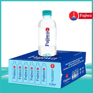 Thùng 24 Chai Nước Uống Ion Kiềm Cao Cấp Fujiwa 300ml - Nước uống Detox với Công Nghệ Điện Phân Ion Kiềm