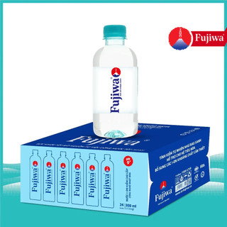 Thùng 24 Chai Nước Uống Ion Kiềm Cao Cấp Đóng Chai Fujiwa 300ml - Nước uống Detox với Công Nghệ Điện Phân Ion Kiềm