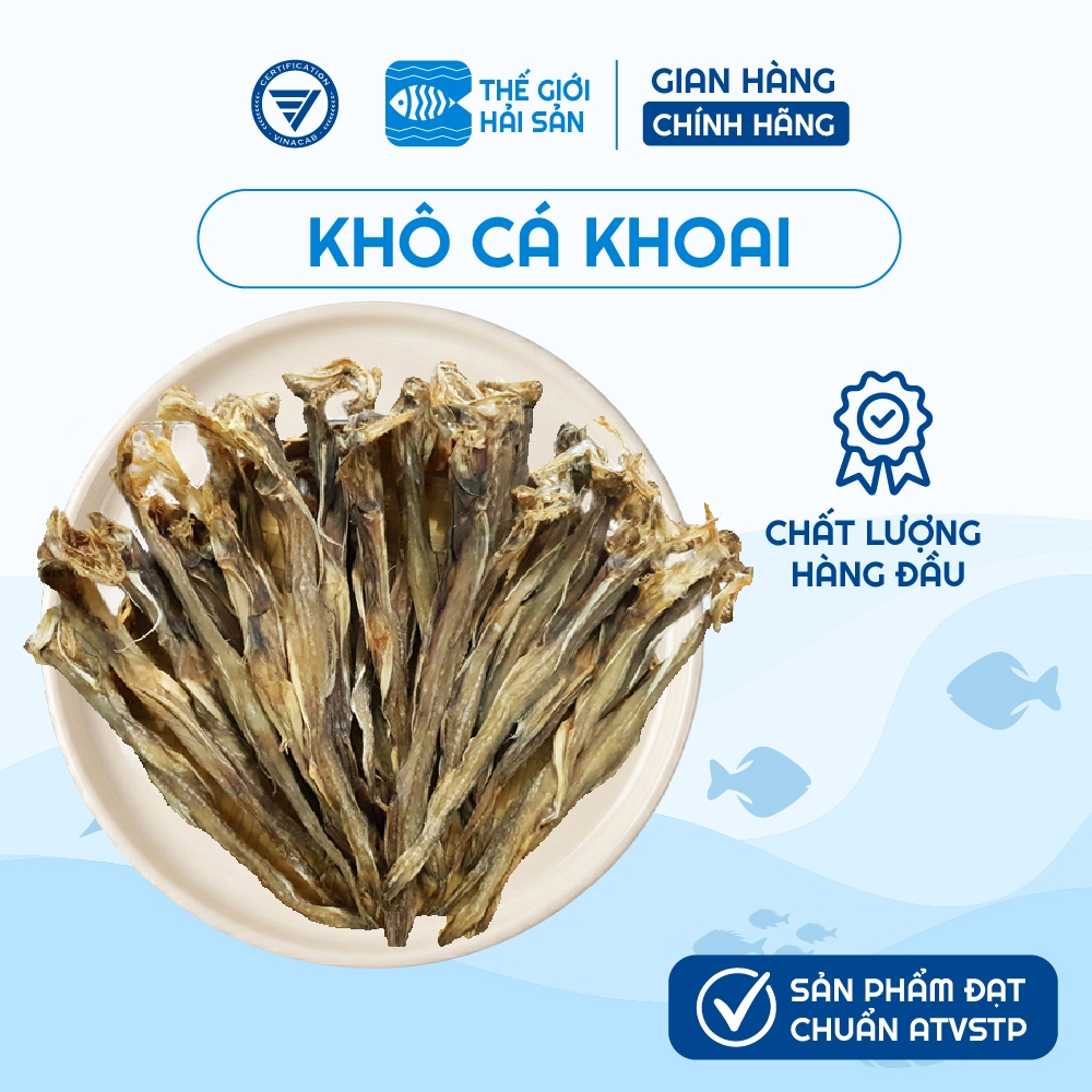 [CAO CẤP] Khô cá khoai Thế Giới Hải Sản, khô cá khoại size to vị vừa ăn, dai nhiều thịt không chưa chất bảo quản