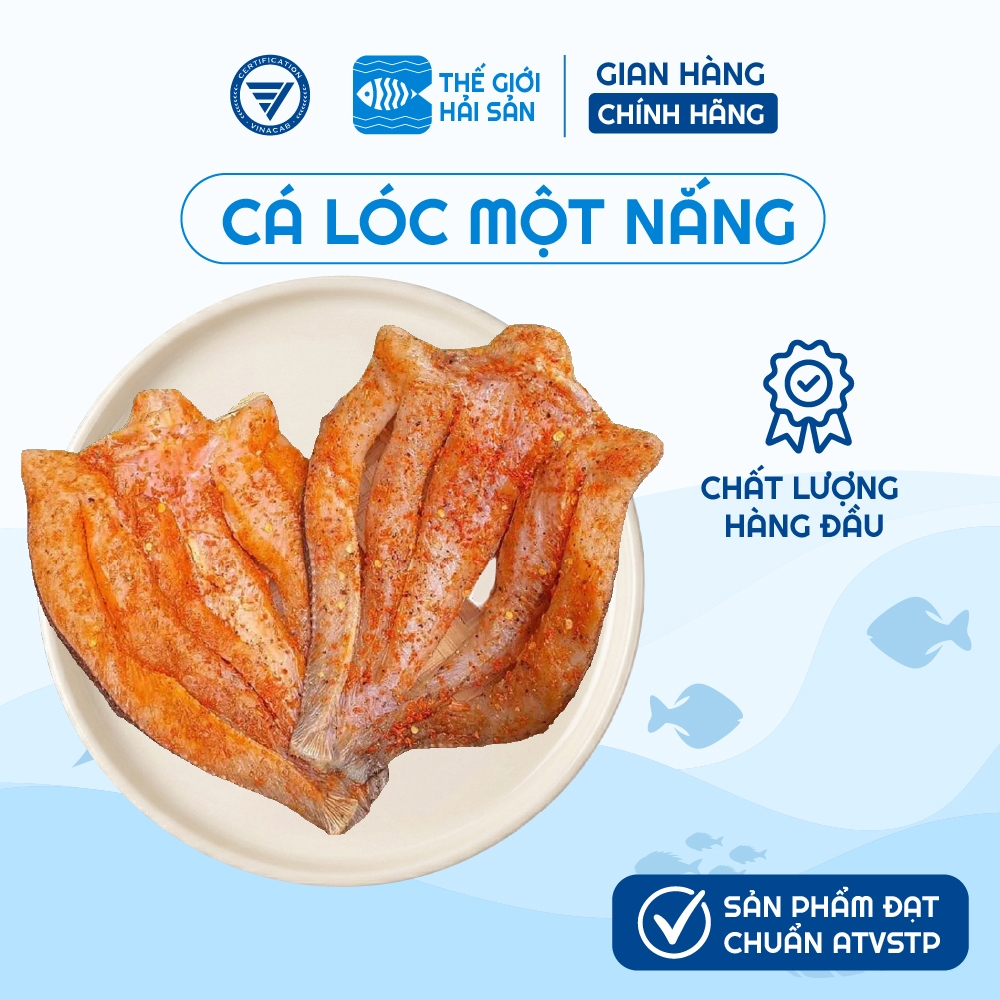 [LOẠI 1] 1kg khô cá lóc một nắng Thế Giới Hải Sản khô cá lóc phơi tự nhiên vừa ăn, nhiều thịt không chất bảo quản