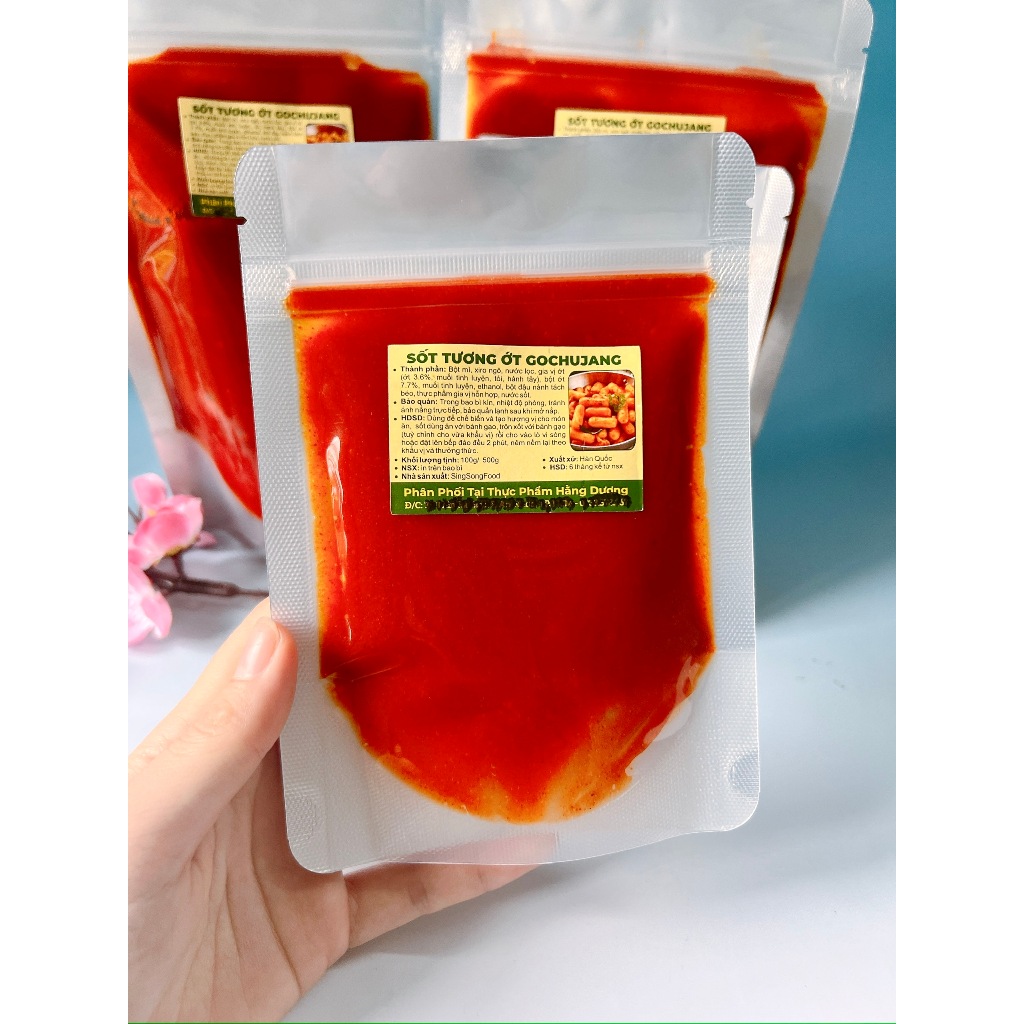 Gói 100g sốt Hàn Quốc nêm sẵn nấu bánh gạo, mì cay