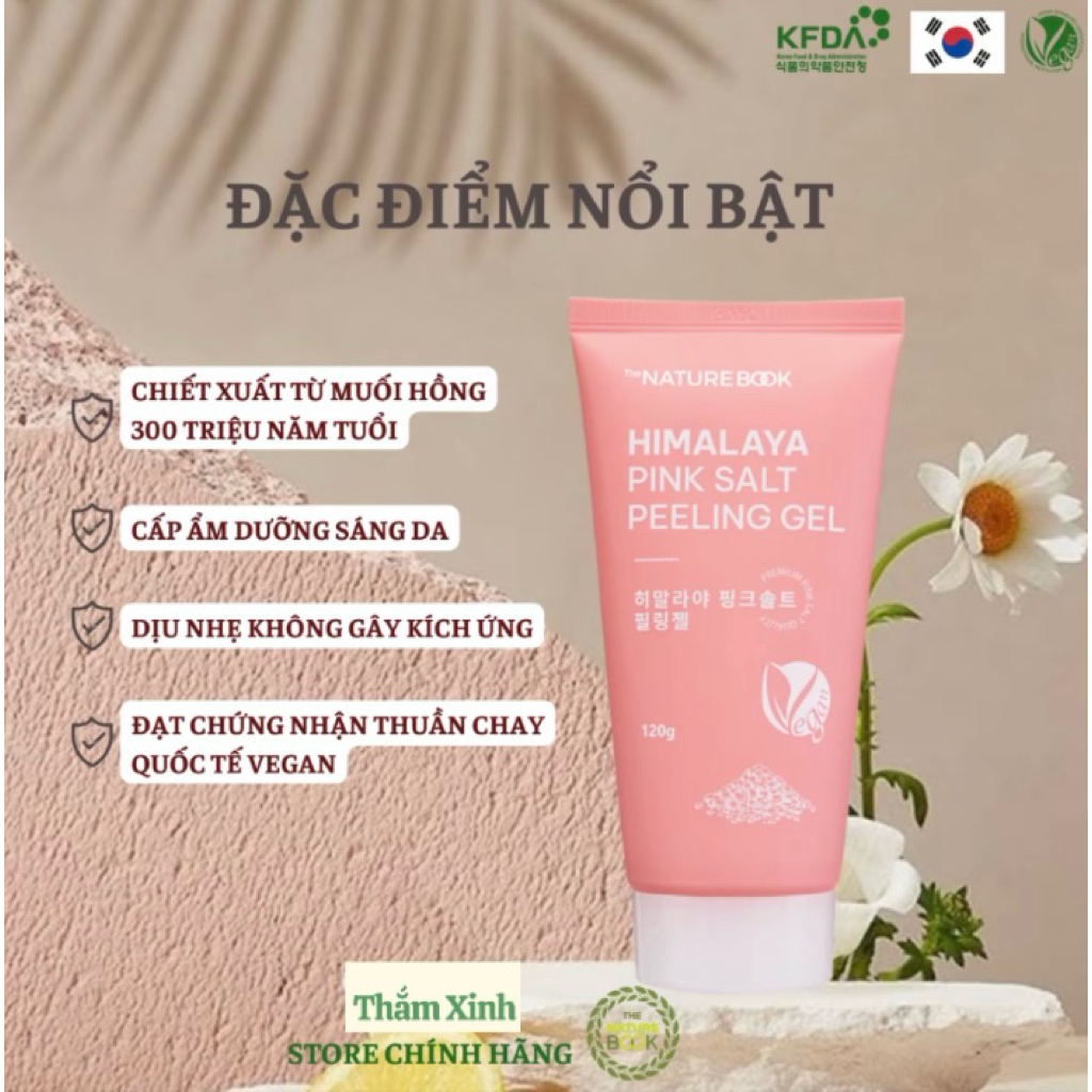 Tẩy Tế Bào Da Muối Hồng Himalaya Nature Book – Làm Sạch Tế Bào Da, Giúp Da Mịn Màng 120ml/tuýp