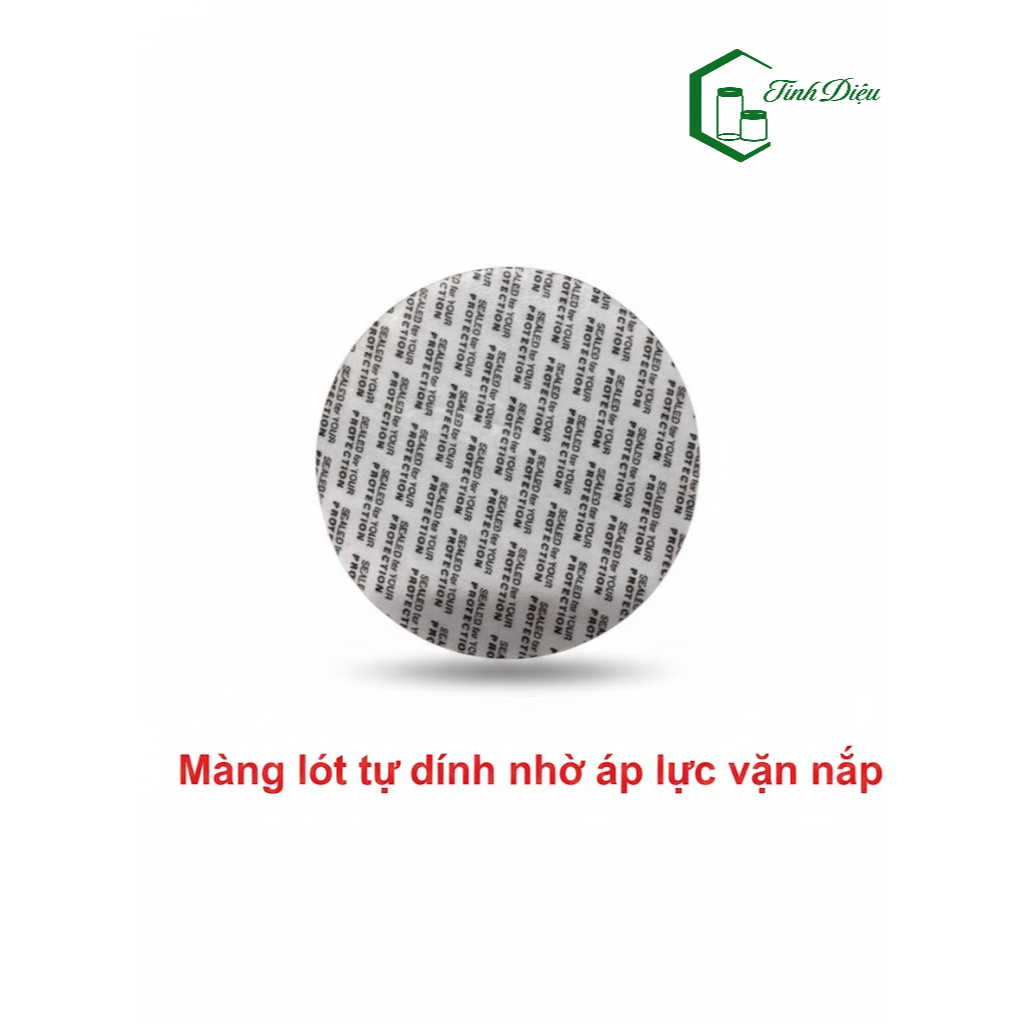 100 Miếng Seal Tự Dính Niêm Phong Hũ Nhựa, Chai Lọ – Màng Seal Bảo Quản Thực Phẩm Không Cần Máy Ép