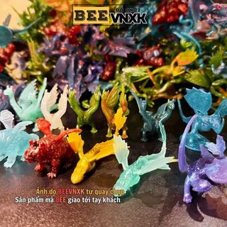 (Chọn mẫu) Mô hình Bí kíp luyện rồng Dragon mini có cánh mới nhất, nhựa nhũ cao cấp - CUTE BEE