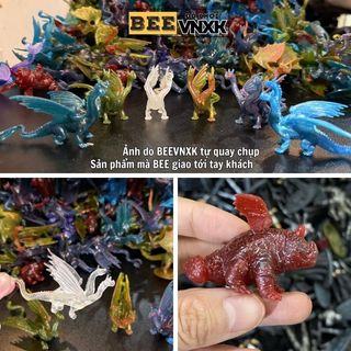(Chọn mẫu) Mô hình Bí kíp luyện rồng Dragon mini có cánh mới nhất, nhựa nhũ cao cấp - CUTE BEE