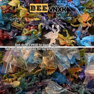 (Chọn mẫu) Mô hình Bí kíp luyện rồng Dragon mini có cánh mới nhất, nhựa nhũ cao cấp - CUTE BEE