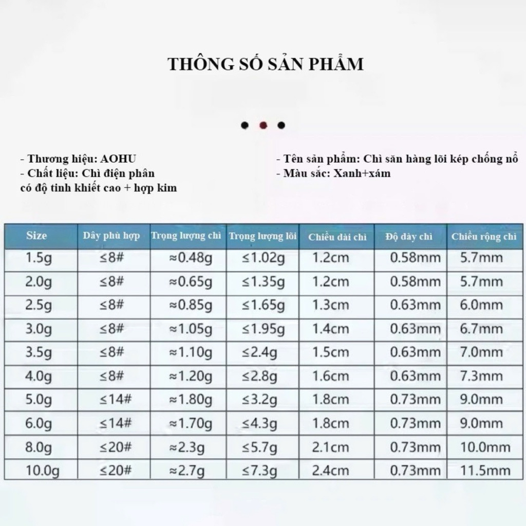 Chì Câu cá Săn Hàng , Chì Lá Lõi Kép Chống Nổ Chuyên Câu Đài Câu Đơn Cao Cấp