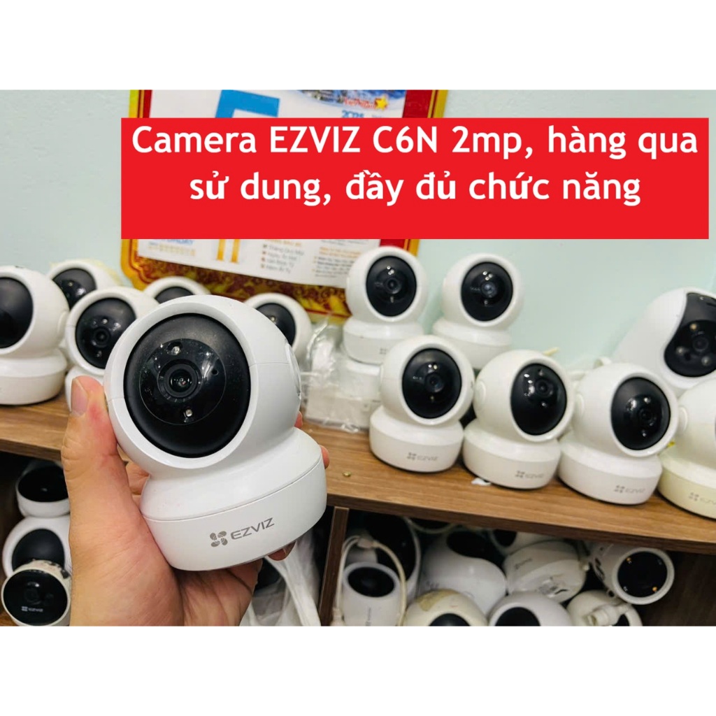 Camera wifi EZVIZ C6N 2mp, hàng lướt, đã qua sử dụng, hình thức còn mới trắng và đầy đủ chức năng | BigBuy360 - bigbuy360.vn