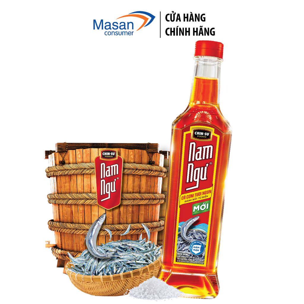 Combo 2 Nước mắm cá cơm Nam Ngư phiên bản thủy tinh mới 500ml