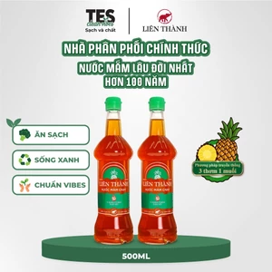 Combo 2 chai Nước Mắm Chay Liên Thành 5 độ đạm 500ml chai thủy tinh