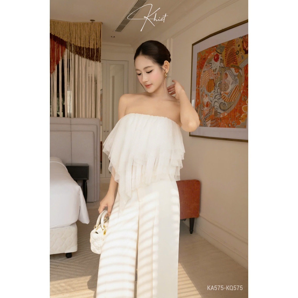 Quần ống suông dài Khiết phong cách basic thanh lịch KQ575