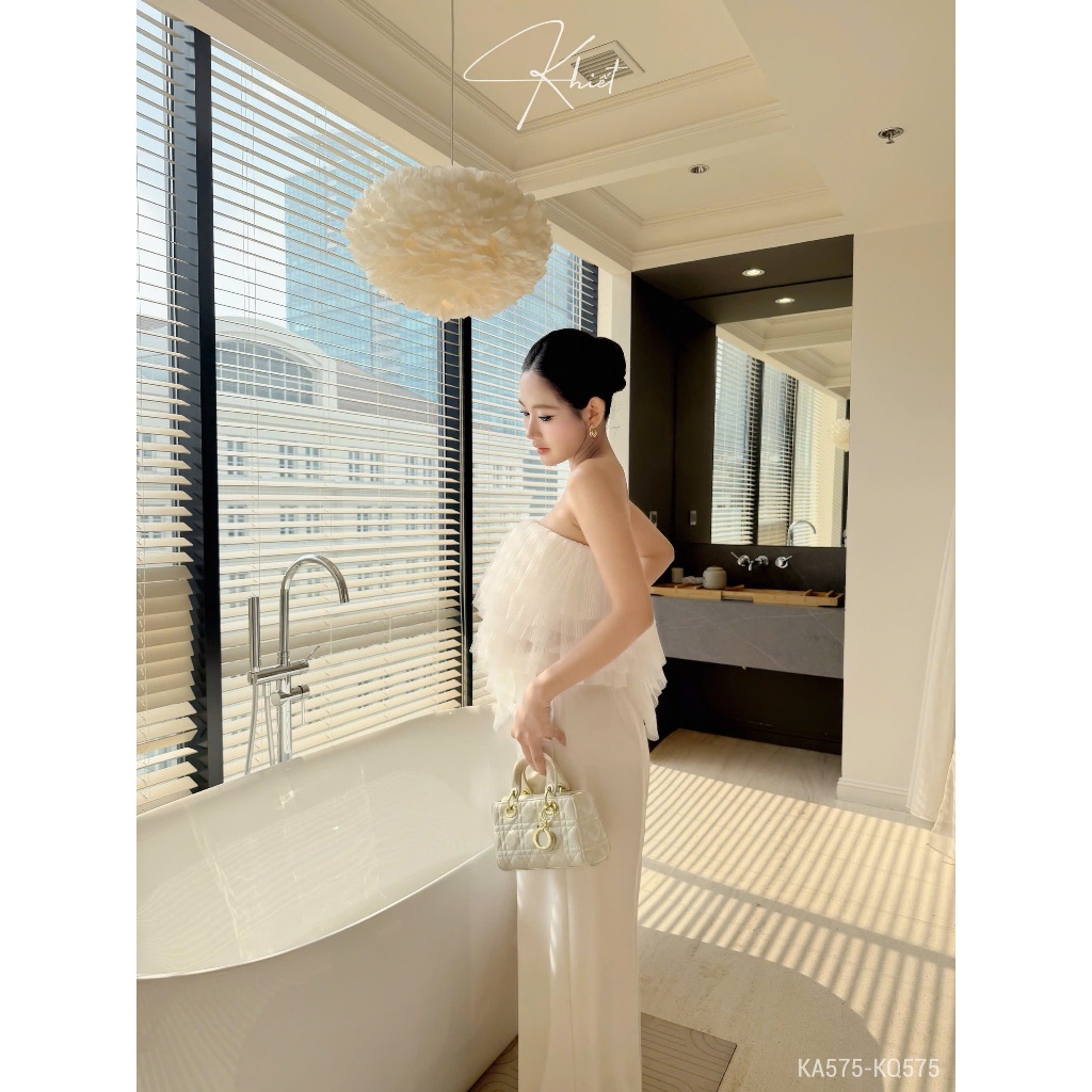 Quần ống suông dài Khiết phong cách basic thanh lịch KQ575