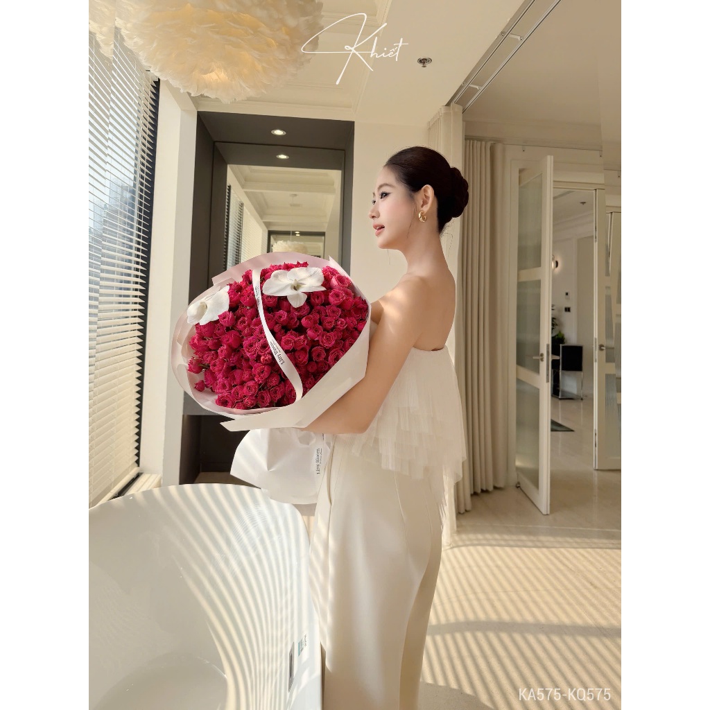 Quần ống suông dài Khiết phong cách basic thanh lịch KQ575