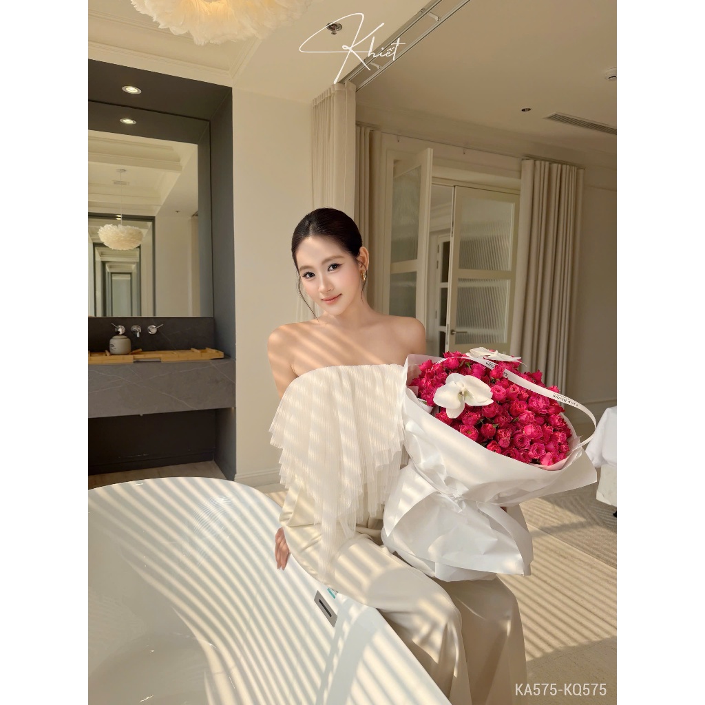 Quần ống suông dài Khiết phong cách basic thanh lịch KQ575