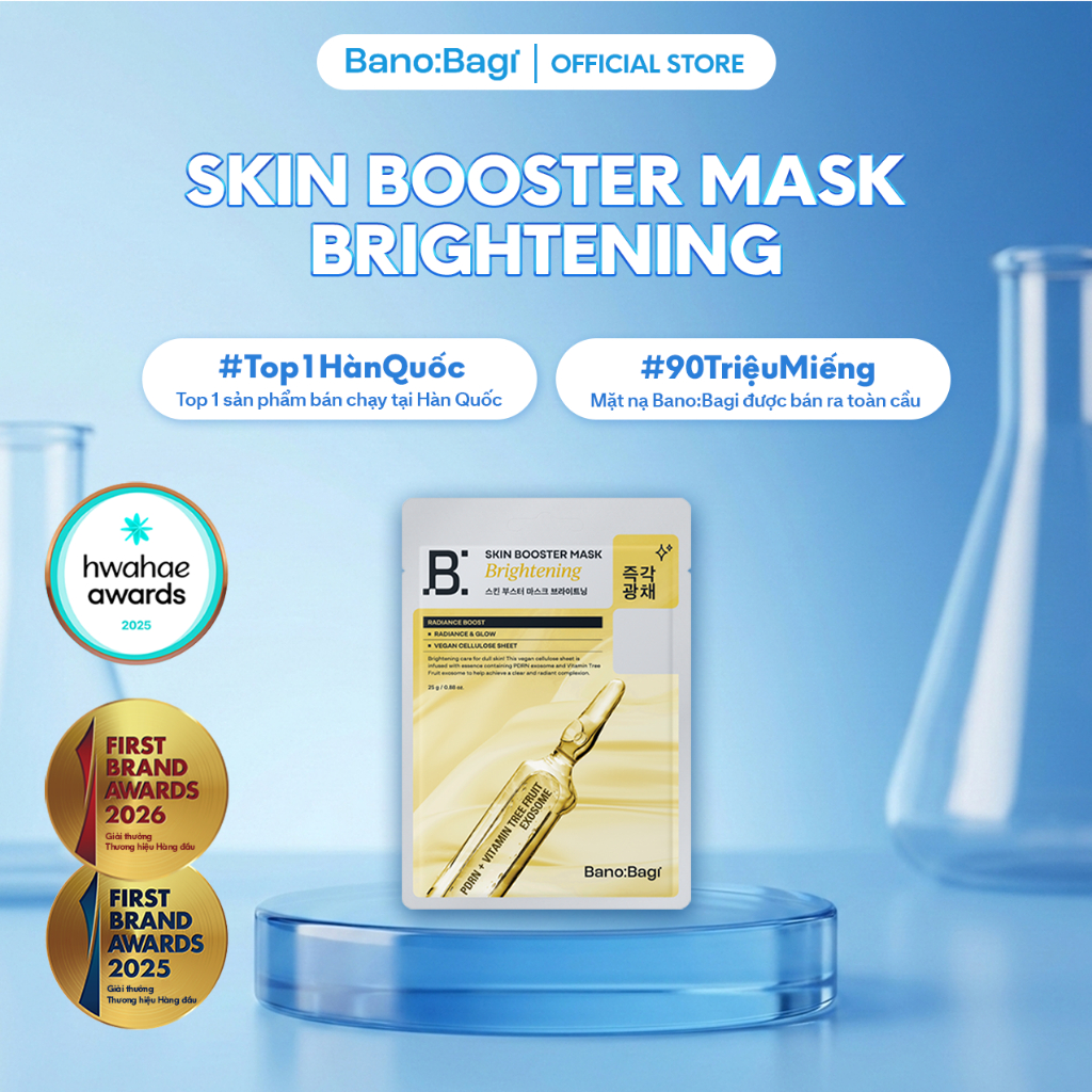Mặt Nạ Bano:Bagi Skin Booster Mask Brightening Chăm Sóc Da Giúp Làm Sáng Da 25ml