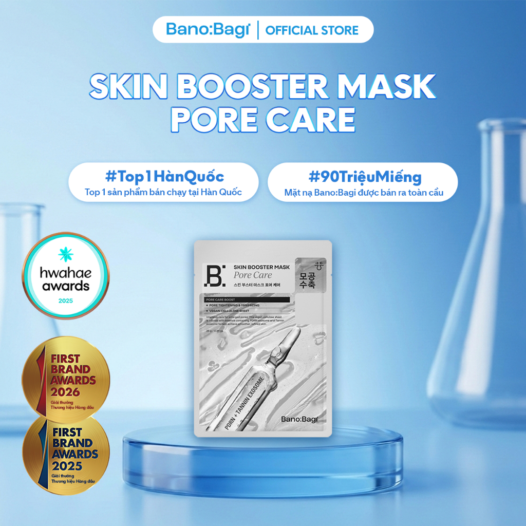 Mặt Nạ Bano:Bagi Skin Booster Mask Pore Care Chăm Sóc Da Giúp Thu Nhỏ Lỗ Chân Lông 25ml