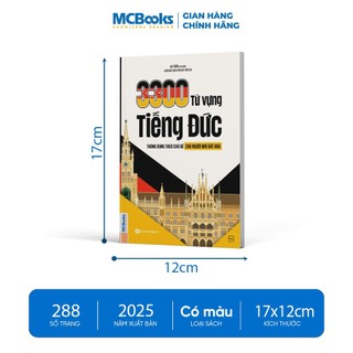 Sách - Combo 3300 từ vựng tiếng đức & Tự học giao tiếp tiếng Đức dành cho người mới bắt đầu