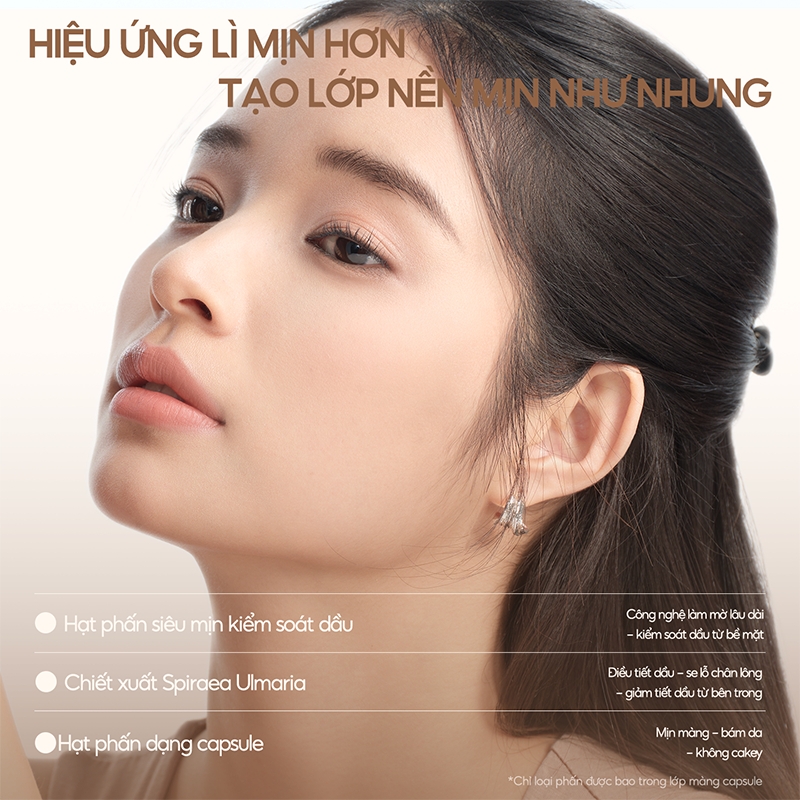 Kem Nền Mịn Lì Mooekiss Che Phủ Tốt, Kiểm Soát Dầu Hiệu Quả, Giữ Nền Lâu 12 Tiếng & Làm Mờ Lỗ Chân Lông N01 11.5g