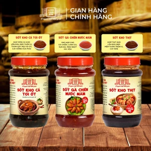 Sốt kho cá tỏi ớt 280g & Sốt gà chiên nước mắm 260g & Sốt kho thịt 260g Làng Chài Xưa