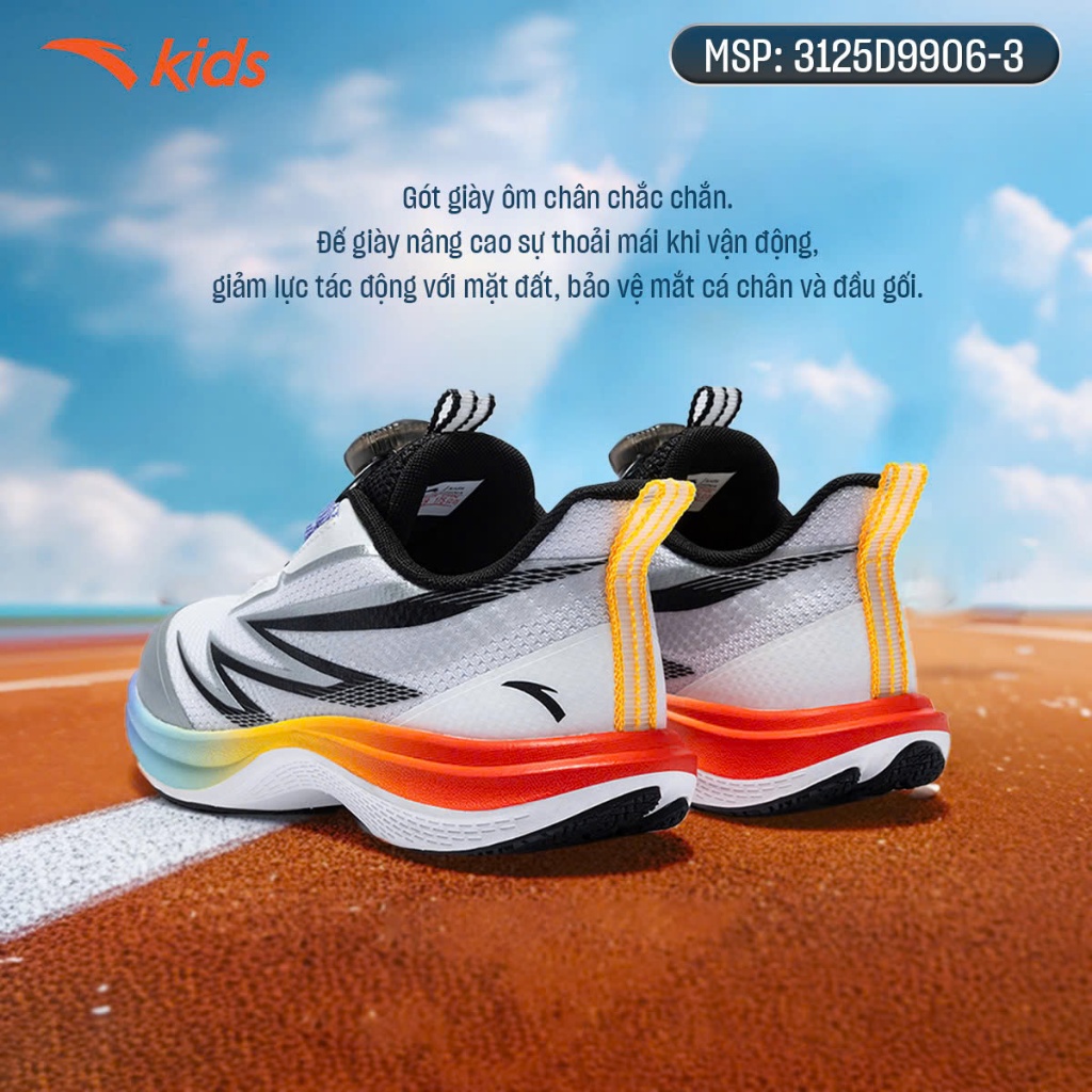 ANTA Kids Hydrogen Running Giày Chạy Thể Thao Bé trai 3125D9906. Nhẹ, Thoáng Khí, Đàn Hồi