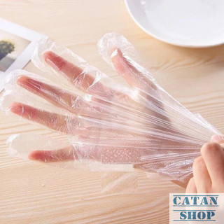 Hộp 200 Găng Tay Nylon Dùng Một Lần Siêu Dai Chất Liệu An Toàn Sử Dụng Chế Biến Thực Phẩm Tiện Dụng