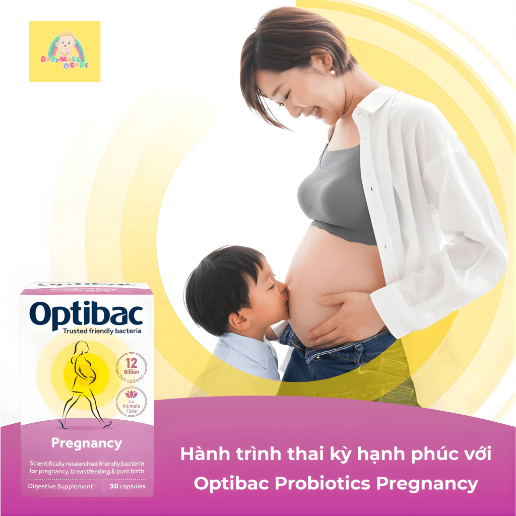 Viên Uống Optibac Pregnancy Bổ Sung Lợi Khuẩn Cho Mẹ Bầu Hộp 30 Viên |  Babymall & Care