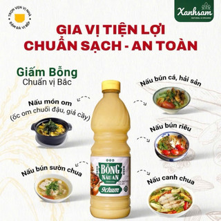 Giấm Bỗng Nếp 9CHUM 415ml/ 700ml - Xanhsam Natural & Organic