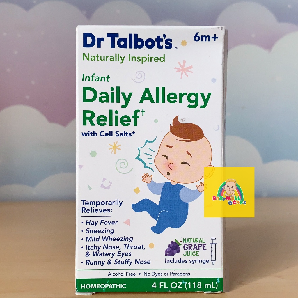 Thực Phẩm Bảo Vệ Sức Khỏe Talbot’s Infant Daily All.ergy Relief 6M+ 118ml | Babymall & Care