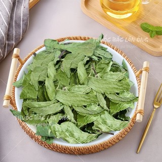 Lá bạc hà sấy lạnh 100g, trà bạc hà sạch thơm giúp thơm miệng, giảm căng thẳng, xông hơi giải cảm