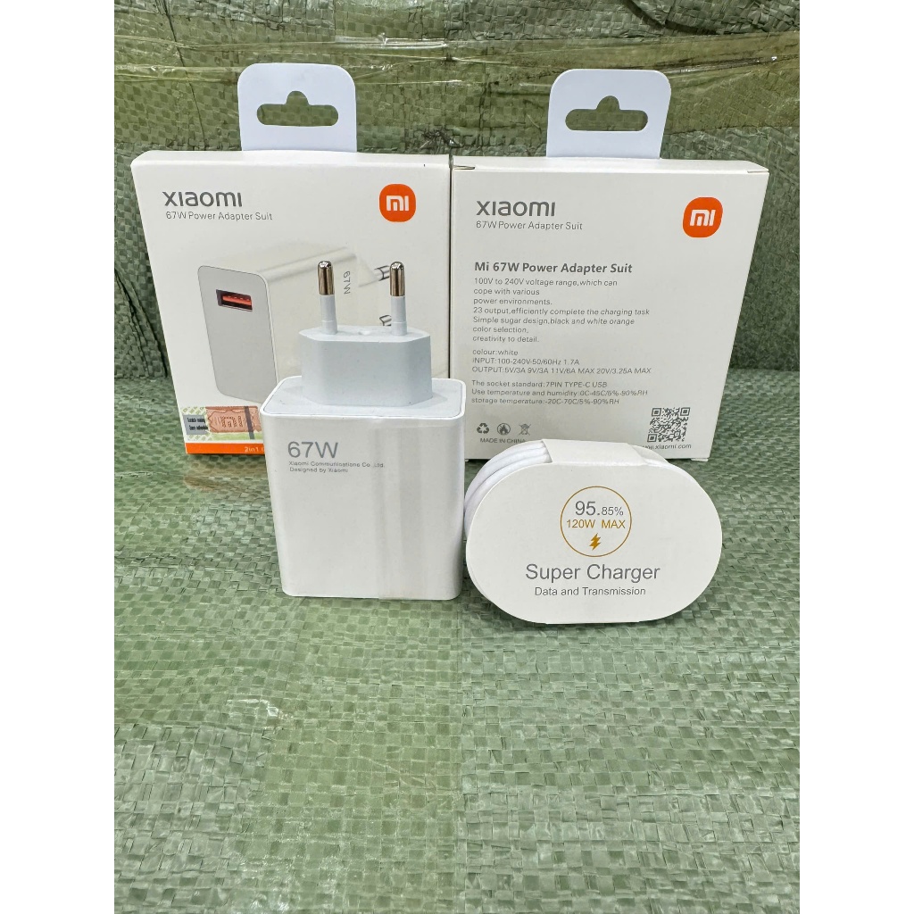 Bộ Sạc Siêu Nhanh 67W/120W - Mi Super Charger Siêu Nhanh, Sạc Báo MAX Vàng Và Thập Phân Phần % Pin