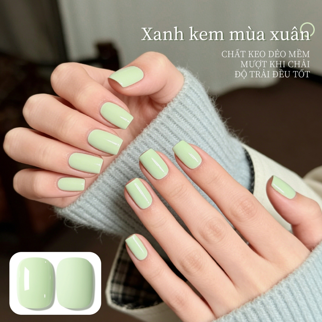 XEIJAYI 40ml-Sơn móng tay dạng gel màu xanh lá cây, bền màu,phù hợp cho salon và tự làm móng tại nhà