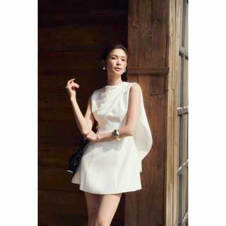 [Best Seller] Đầm Ngắn Diag Shoulder Gentle, Chất Vải Cotton Hàn Quốc Thoải Mái, WDN115 SOME HOW STORE