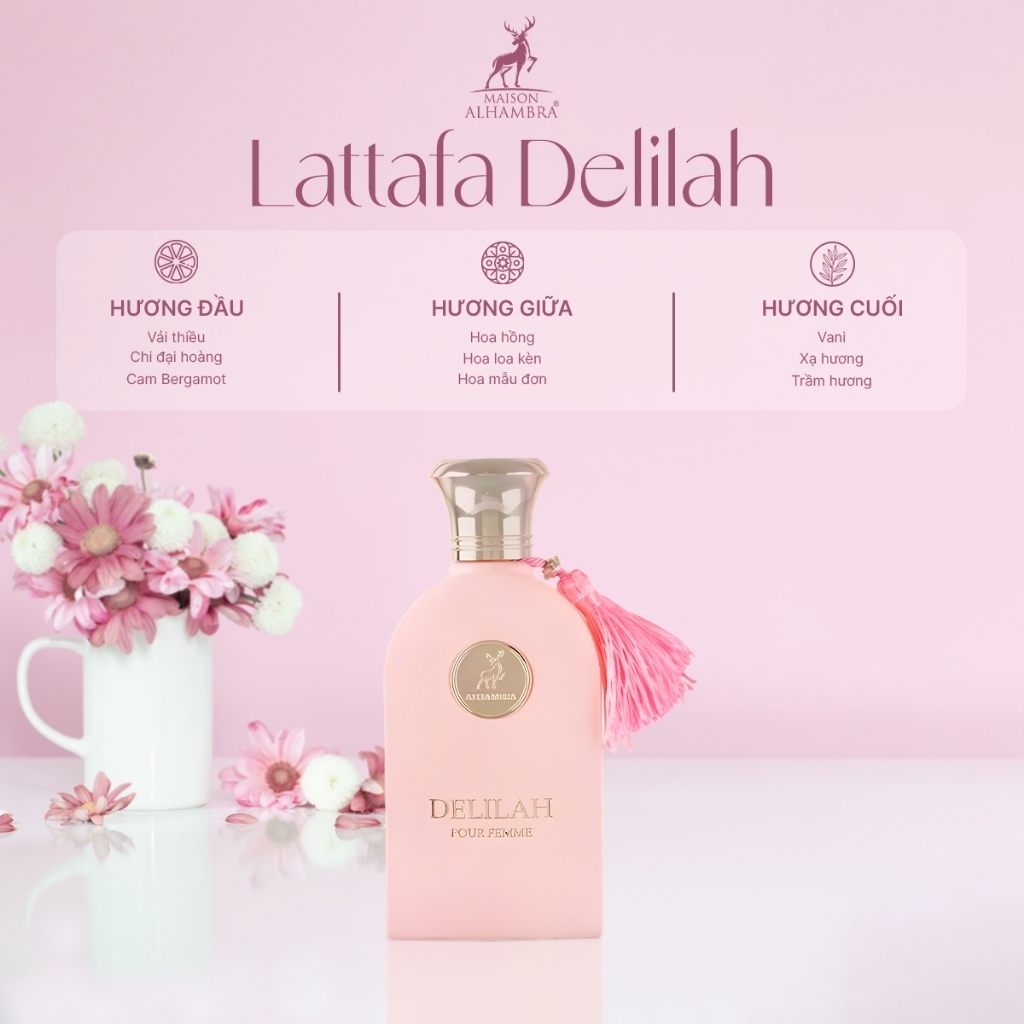Nước Hoa Nữ Maison Alhambra Delilah/Reyna EDP 100ML