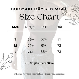 Bodysuit dây ren M148